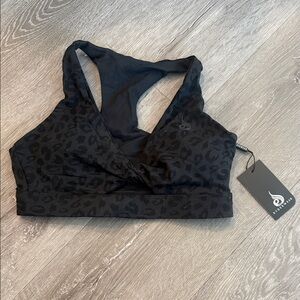 Ryderwear Midnight Leopard Sports Bra